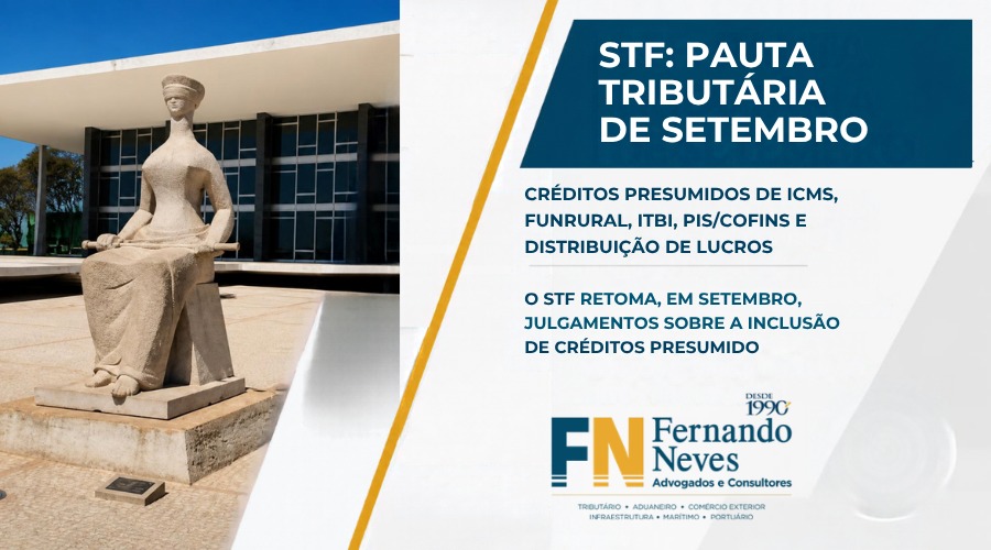 STF: Pauta Tributária de Setembro